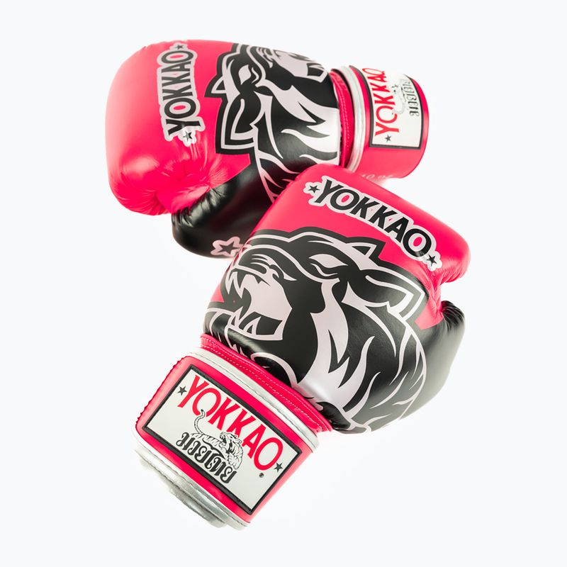 Bokso pirštinės YOKKAO Original Boxing Gloves fuchsia 4