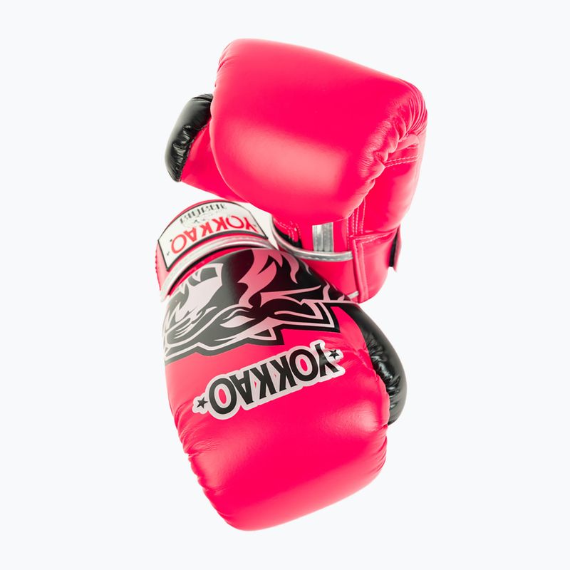 Bokso pirštinės YOKKAO Original Boxing Gloves fuchsia 5
