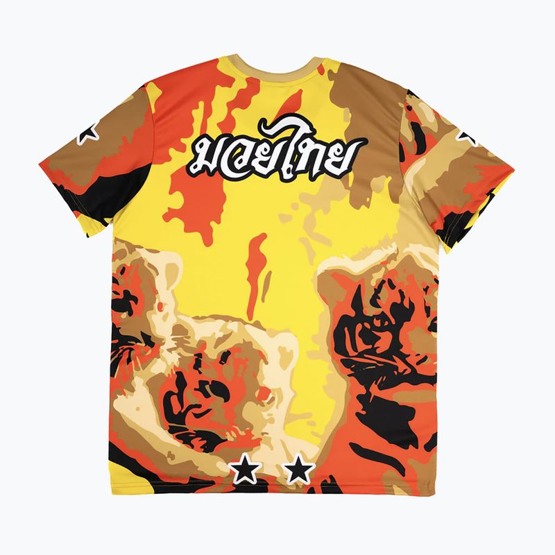 Vyriški treniruočių marškinėliai YOKKAO Tiger Family Muay Thai Workout Tee gold 2