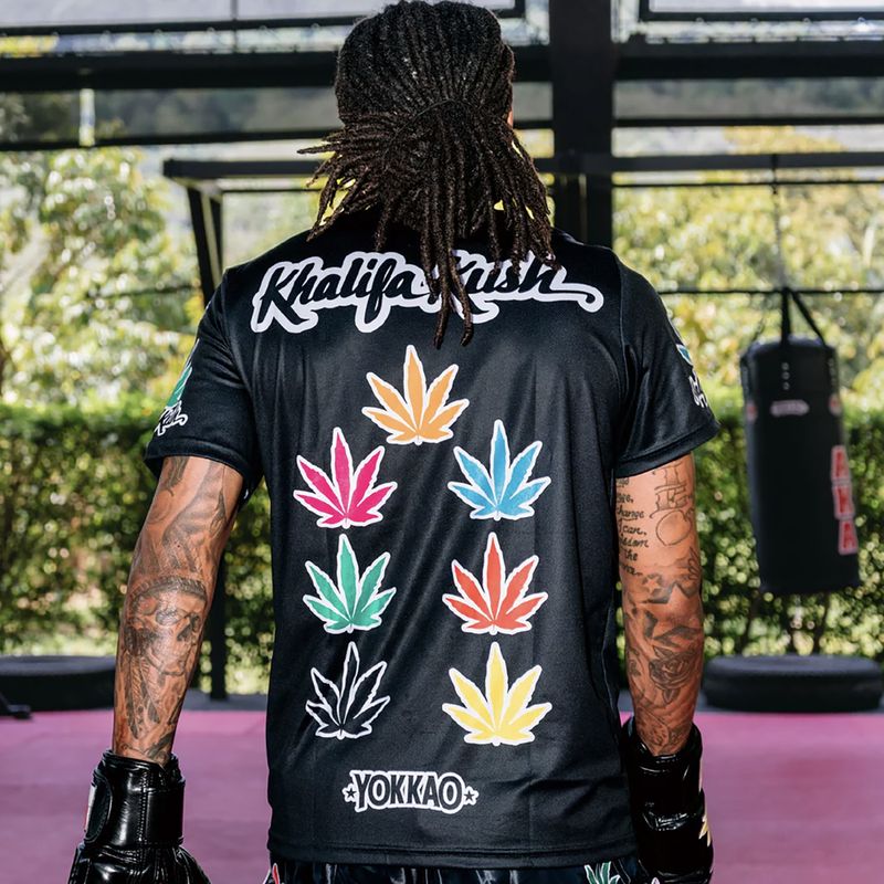 Vyriški treniruočių marškinėliai YOKKAO Khalifa Kush Workout black 5