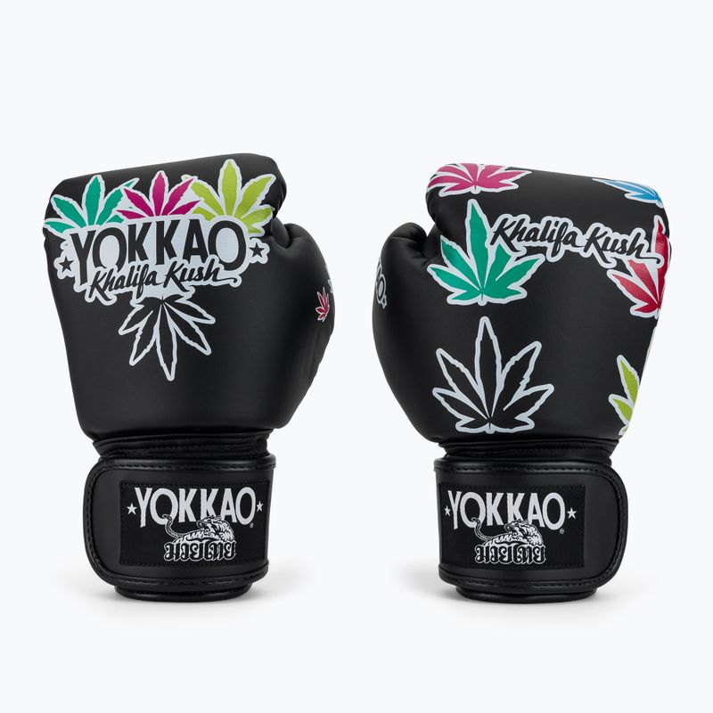 Bokso pirštinės YOKKAO Khalifa Kush Boxing black 2