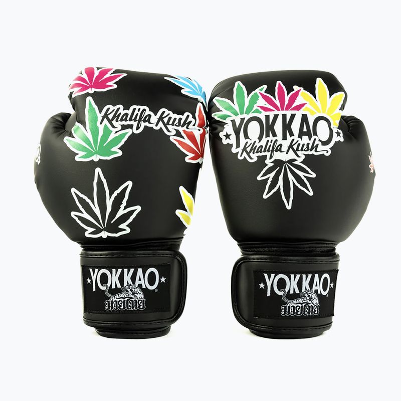 Bokso pirštinės YOKKAO Khalifa Kush Boxing black