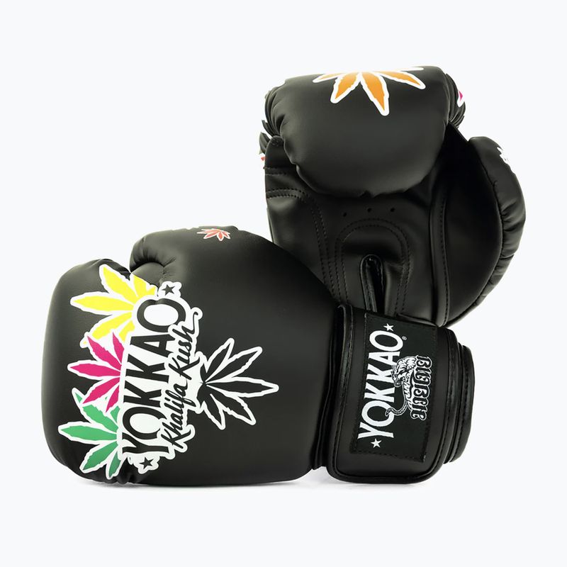 Bokso pirštinės YOKKAO Khalifa Kush Boxing black 3