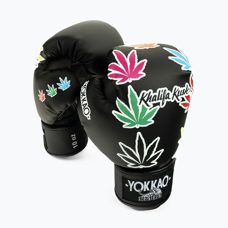 Bokso pirštinės YOKKAO Khalifa Kush Boxing black 5