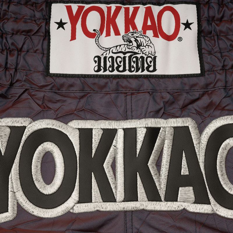 Vyriški treniruočių šortai YOKKAO Lunar Muay Thai iridescent blue grey 7