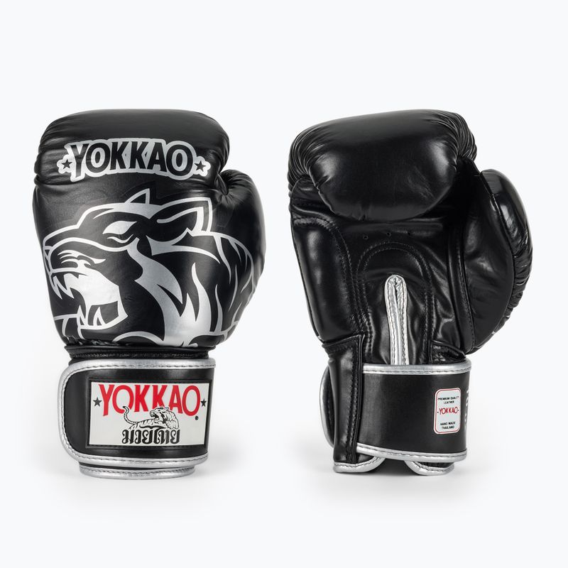 Bokso pirštinės YOKKAO Original Boxing Gloves absolute black