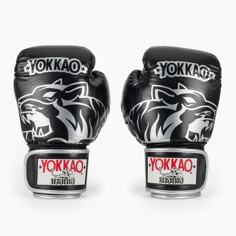 Bokso pirštinės YOKKAO Original Boxing Gloves absolute black 2
