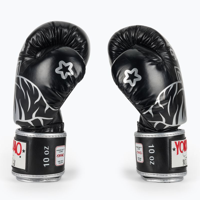 Bokso pirštinės YOKKAO Original Boxing Gloves absolute black 4