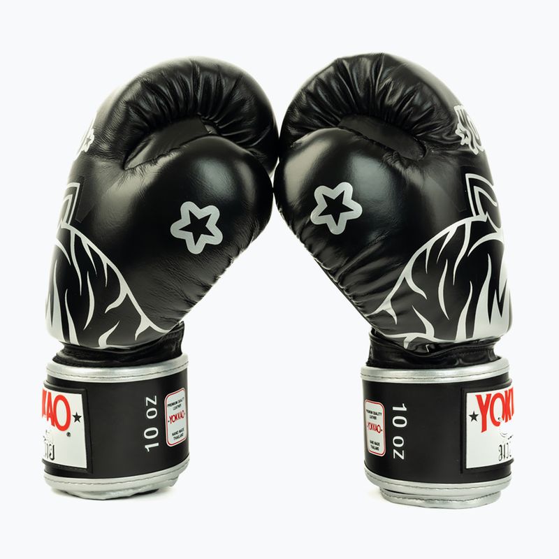 Bokso pirštinės YOKKAO Original Boxing Gloves absolute black 3