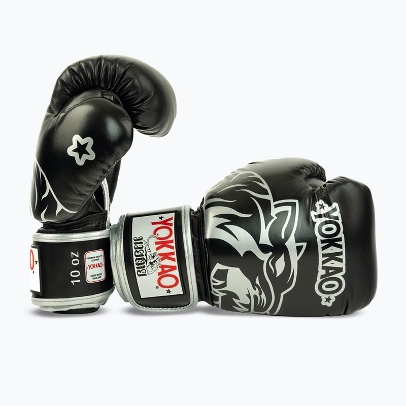 Bokso pirštinės YOKKAO Original Boxing Gloves absolute black 5