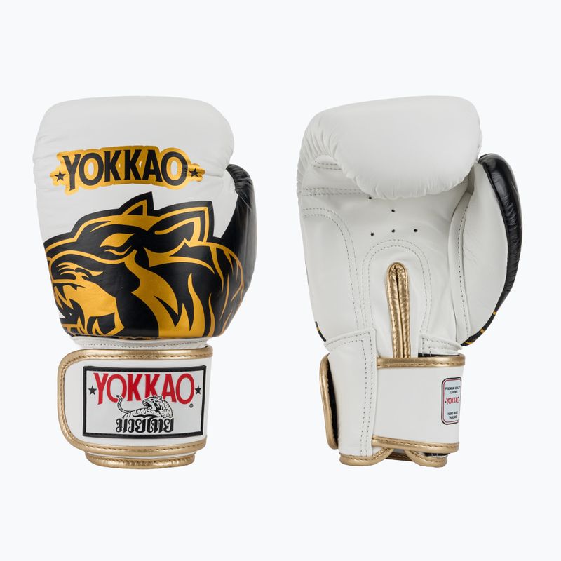Bokso pirštinės YOKKAO Original Boxing Gloves absolute white