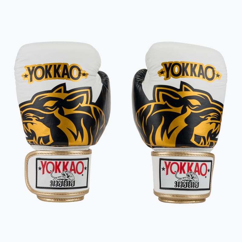 Bokso pirštinės YOKKAO Original Boxing Gloves absolute white 2