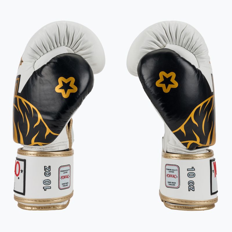 Bokso pirštinės YOKKAO Original Boxing Gloves absolute white 4