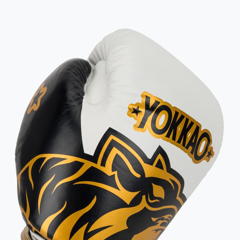 Bokso pirštinės YOKKAO Original Boxing Gloves absolute white 5