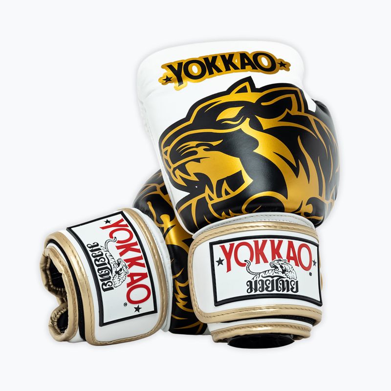 Bokso pirštinės YOKKAO Original Boxing Gloves absolute white 5