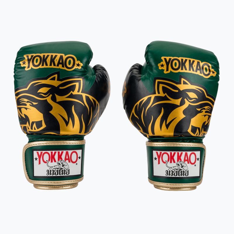 Bokso pirštinės YOKKAO Original Boxing Gloves forest green 2