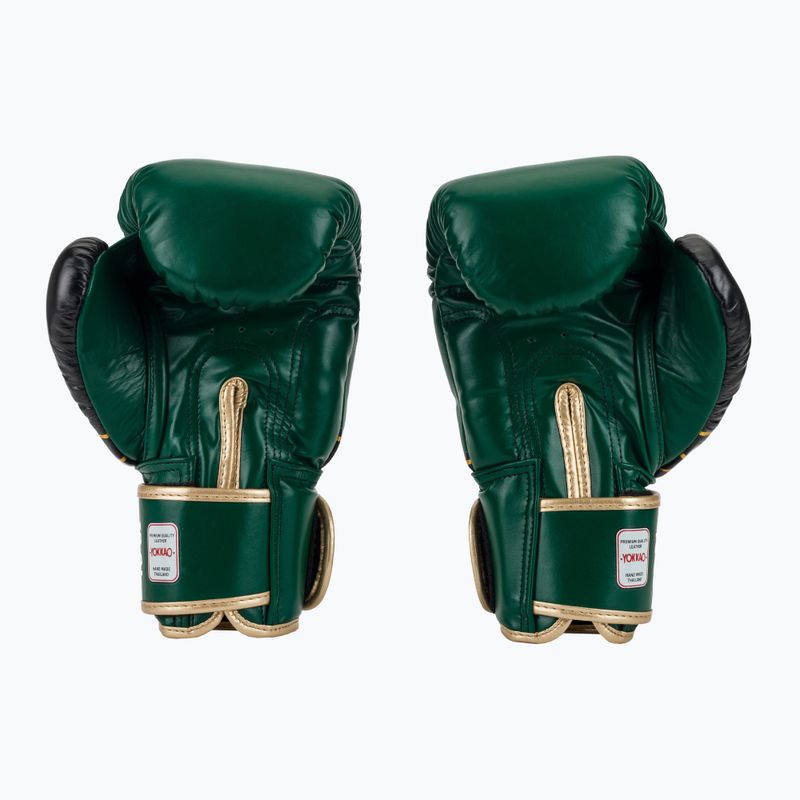 Bokso pirštinės YOKKAO Original Boxing Gloves forest green 3