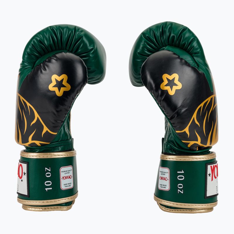 Bokso pirštinės YOKKAO Original Boxing Gloves forest green 4