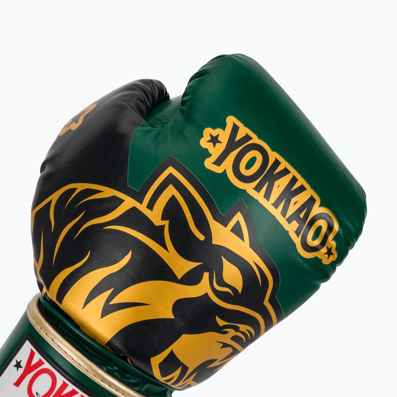 Bokso pirštinės YOKKAO Original Boxing Gloves forest green 5