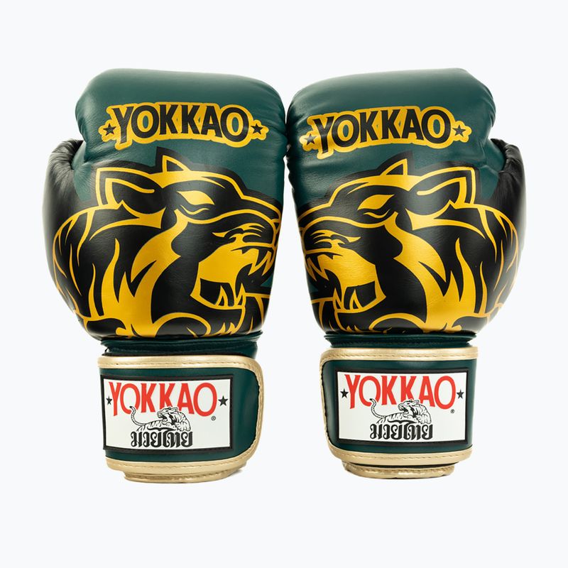 Bokso pirštinės YOKKAO Original Boxing Gloves forest green 2