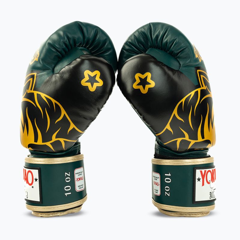 Bokso pirštinės YOKKAO Original Boxing Gloves forest green 4