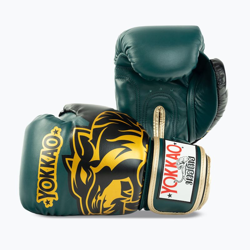 Bokso pirštinės YOKKAO Original Boxing Gloves forest green 5