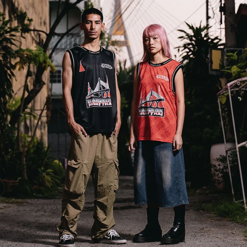 Vyriški treniruočių marškinėliai YOKKAO Basket Bridge Tank Top red 3