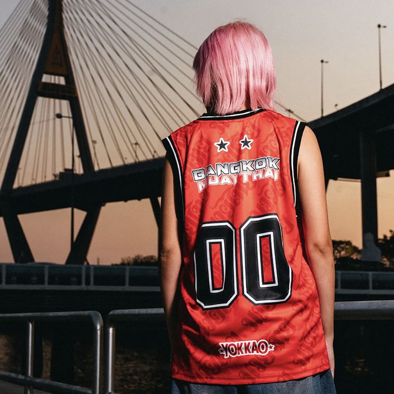 Vyriški treniruočių marškinėliai YOKKAO Basket Bridge Tank Top red 4