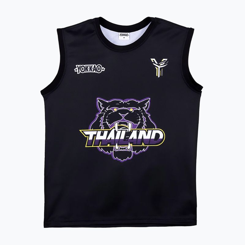 Vyriški treniruočių marškinėliai YOKKAO Tiger Workout Tank Top black