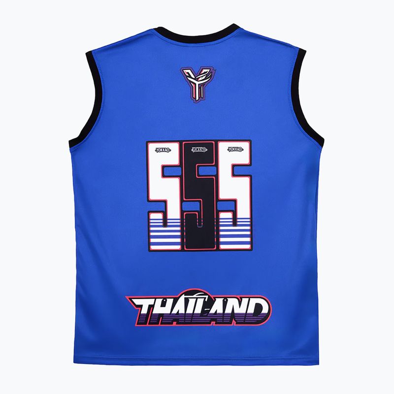 Vyriški treniruočių marškinėliai YOKKAO Tiger Workout Tank Top blue 2