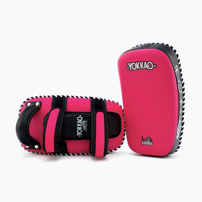 Treniruočių pagalvėlės YOKKAO Freestyle Kicking Pads 2 pcs. fuchsia/black 2