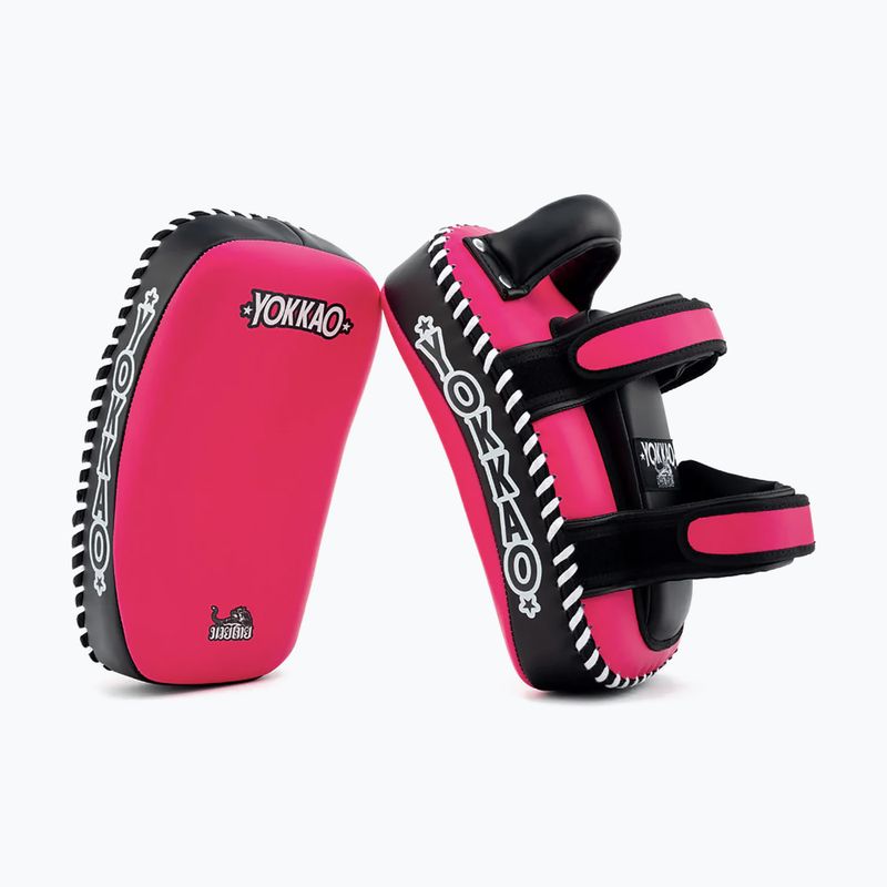 Treniruočių pagalvėlės YOKKAO Freestyle Kicking Pads 2 pcs. fuchsia/black 3