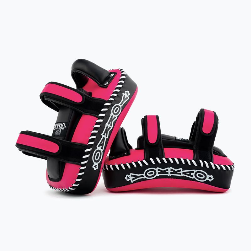 Treniruočių pagalvėlės YOKKAO Freestyle Kicking Pads 2 pcs. fuchsia/black 7