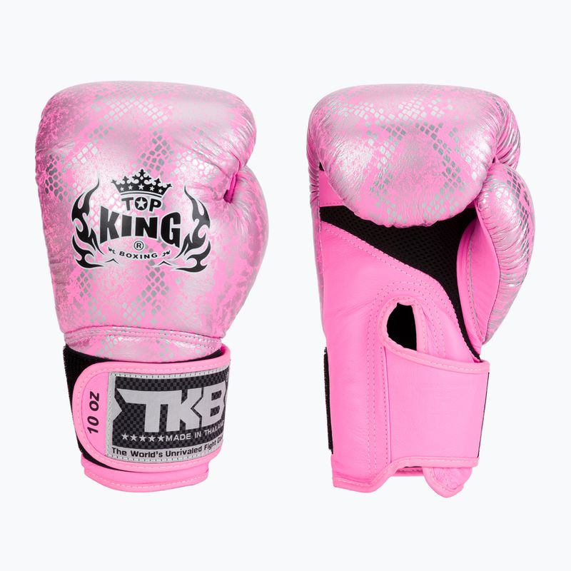 Top King Muay Thai Super Star Air rožinės bokso pirštinės TKBGSS