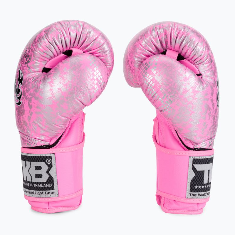 Top King Muay Thai Super Star Air rožinės bokso pirštinės TKBGSS 4