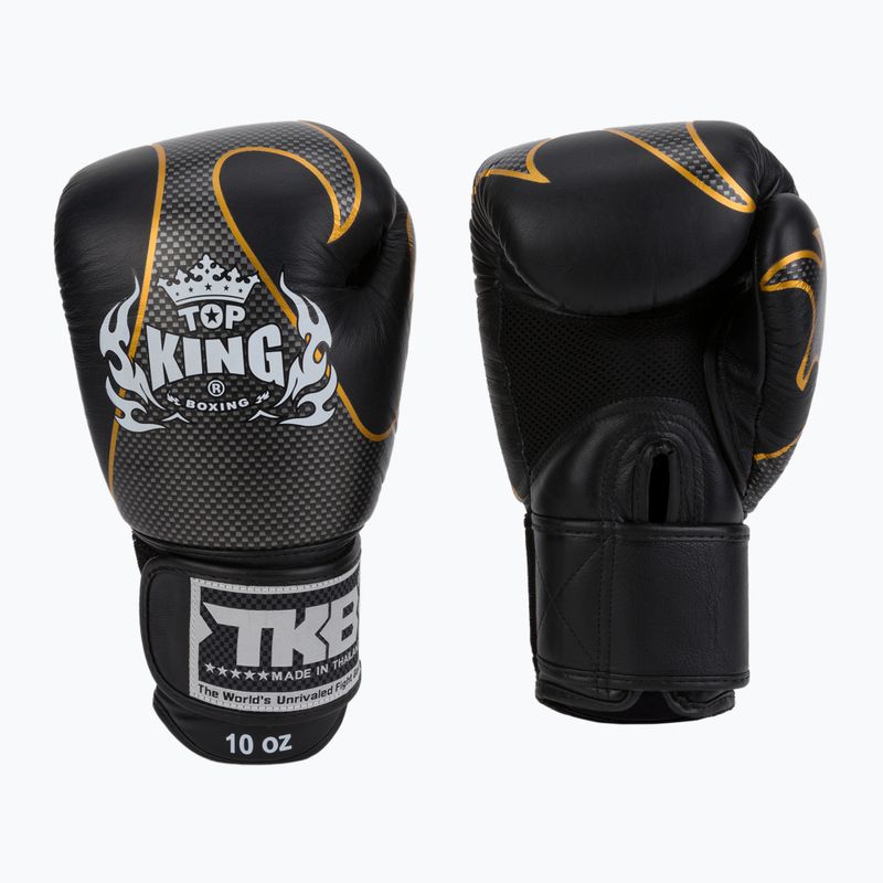 Top King Muay Thai Empower bokso pirštinės juodos TKBGEM 3