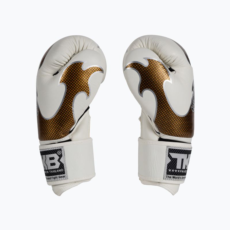 Top King Muay Thai Empower baltos bokso pirštinės TKBGEM-01A-WH 4