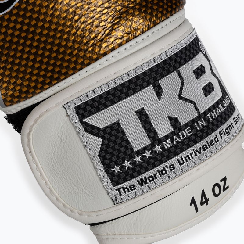 Top King Muay Thai Empower baltos bokso pirštinės TKBGEM-01A-WH 5