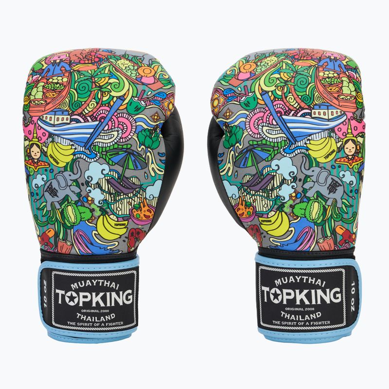 Bokso pirštinės Top King Boxing Culture black TKBGCT-TH-SL-BK 2