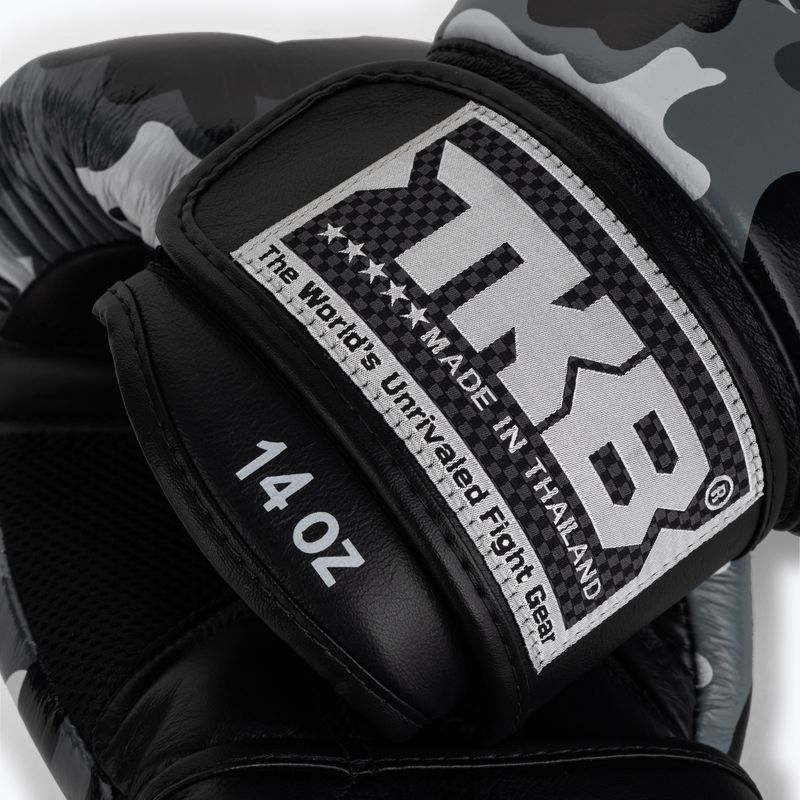 Top King Muay Thai Empower pilkos bokso pirštinės TKBGEM-03A-GY 5