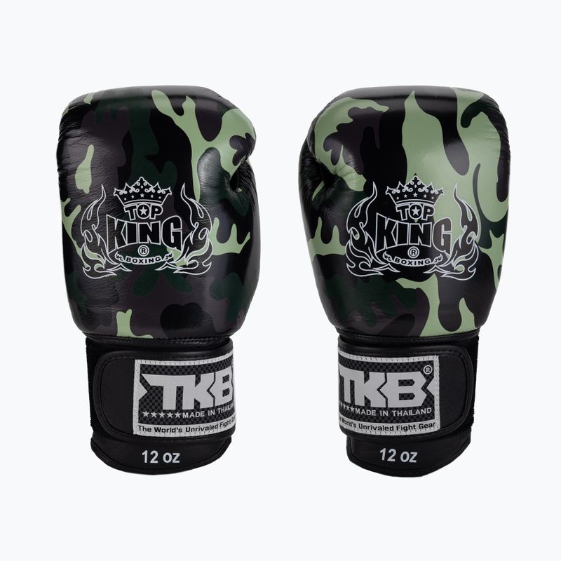 Top King Muay Thai Empower žalios bokso pirštinės TKBGEM-03A-GN 2