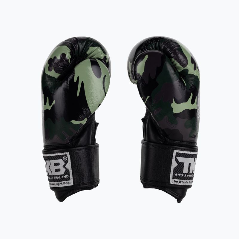 Top King Muay Thai Empower žalios bokso pirštinės TKBGEM-03A-GN 4