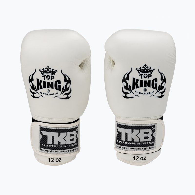 Top King Muay Thai Ultimate bokso pirštinės baltos TKBGUV-WH 2
