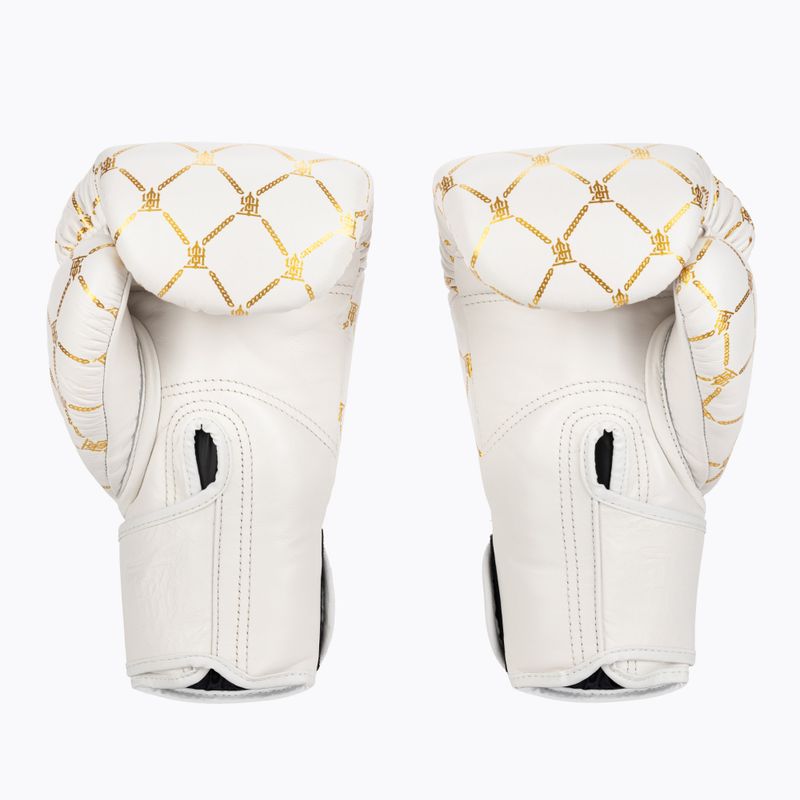 Bokso pirštinės Top King Boxing Chain white/gold 2