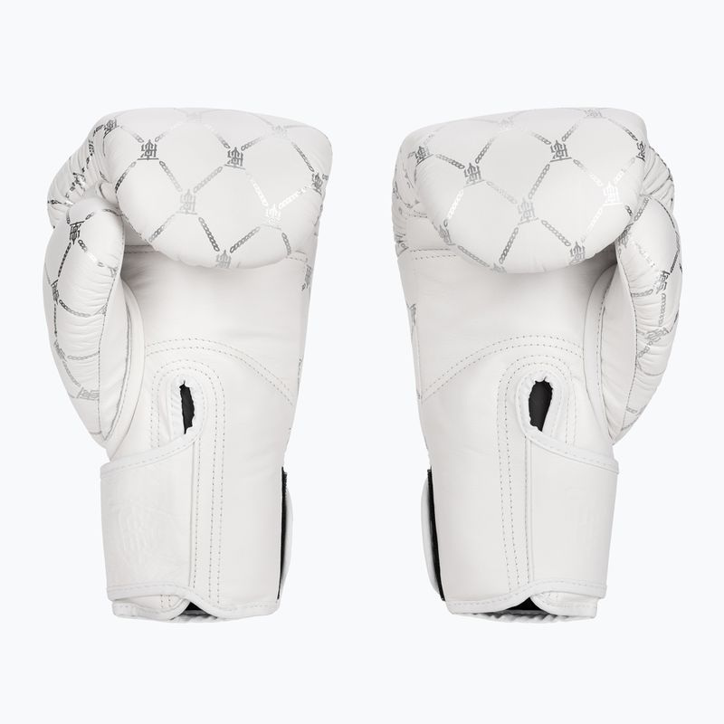 Bokso pirštinės Top King Boxing Chain white/silver 2