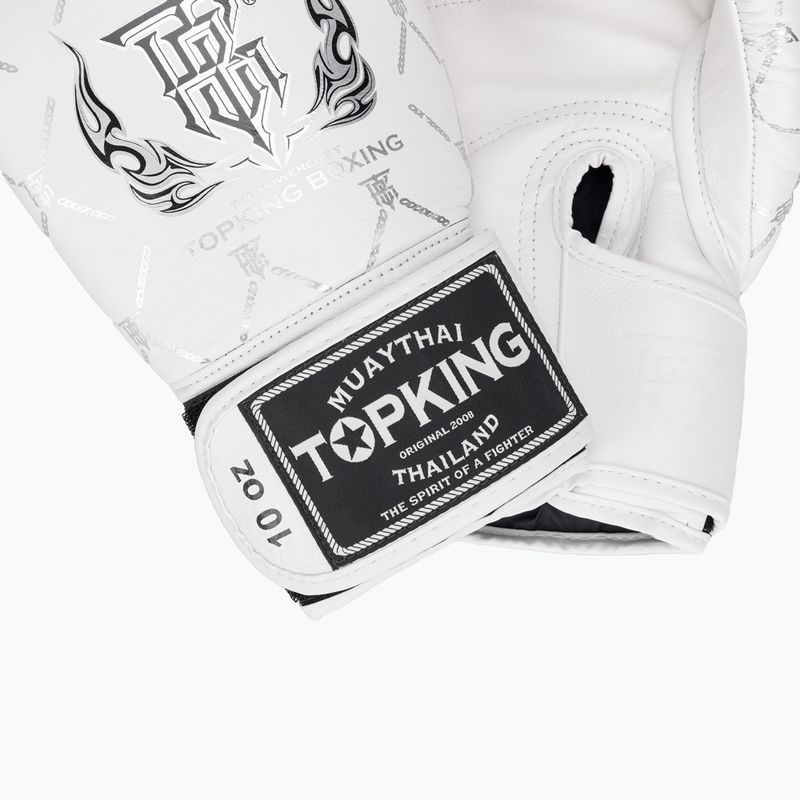 Bokso pirštinės Top King Boxing Chain white/silver 5
