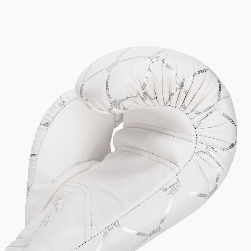 Bokso pirštinės Top King Boxing Chain white/silver 6