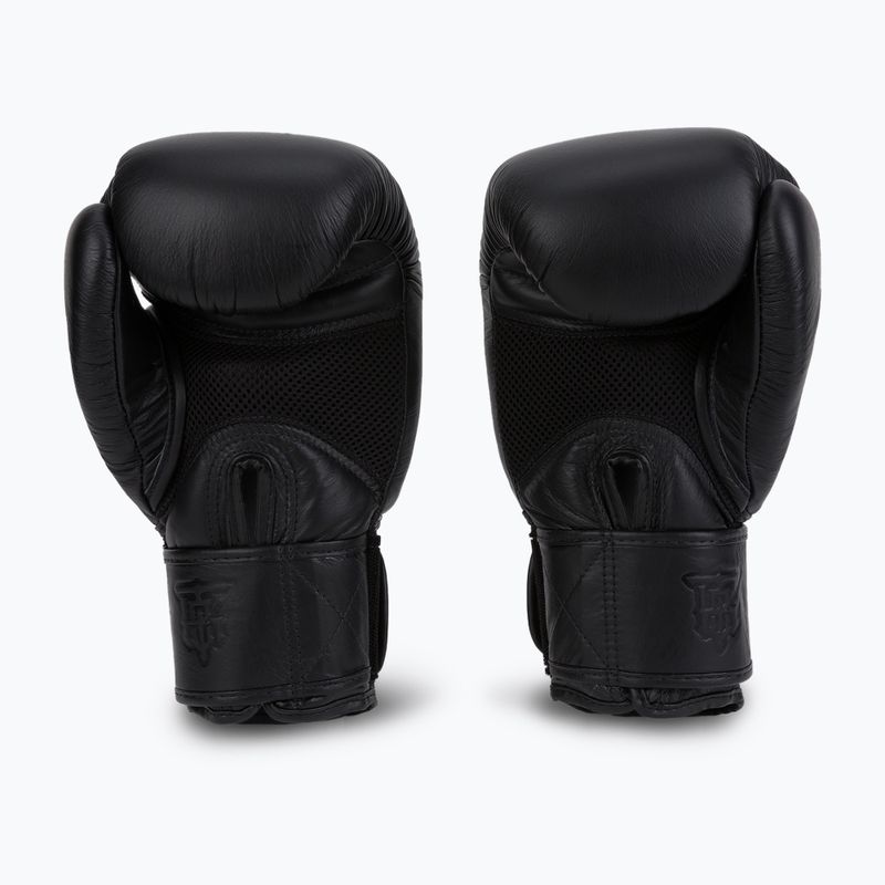 Top King Muay Thai Ultimate Air bokso pirštinės juodos TKBGAV 2