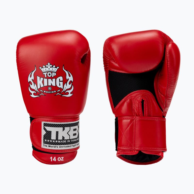 Top King Muay Thai Ultimate Air bokso pirštinės raudonos TKBGAV-RD