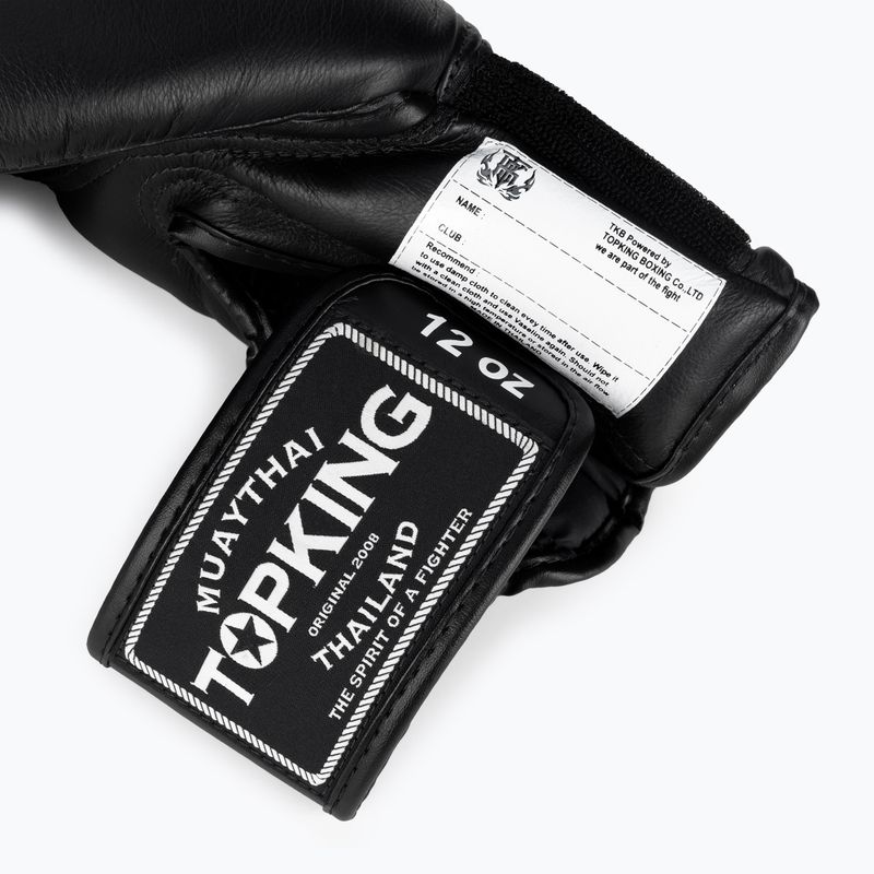 "Top King Muay Thai Super Air" bokso pirštinės juodos spalvos 5